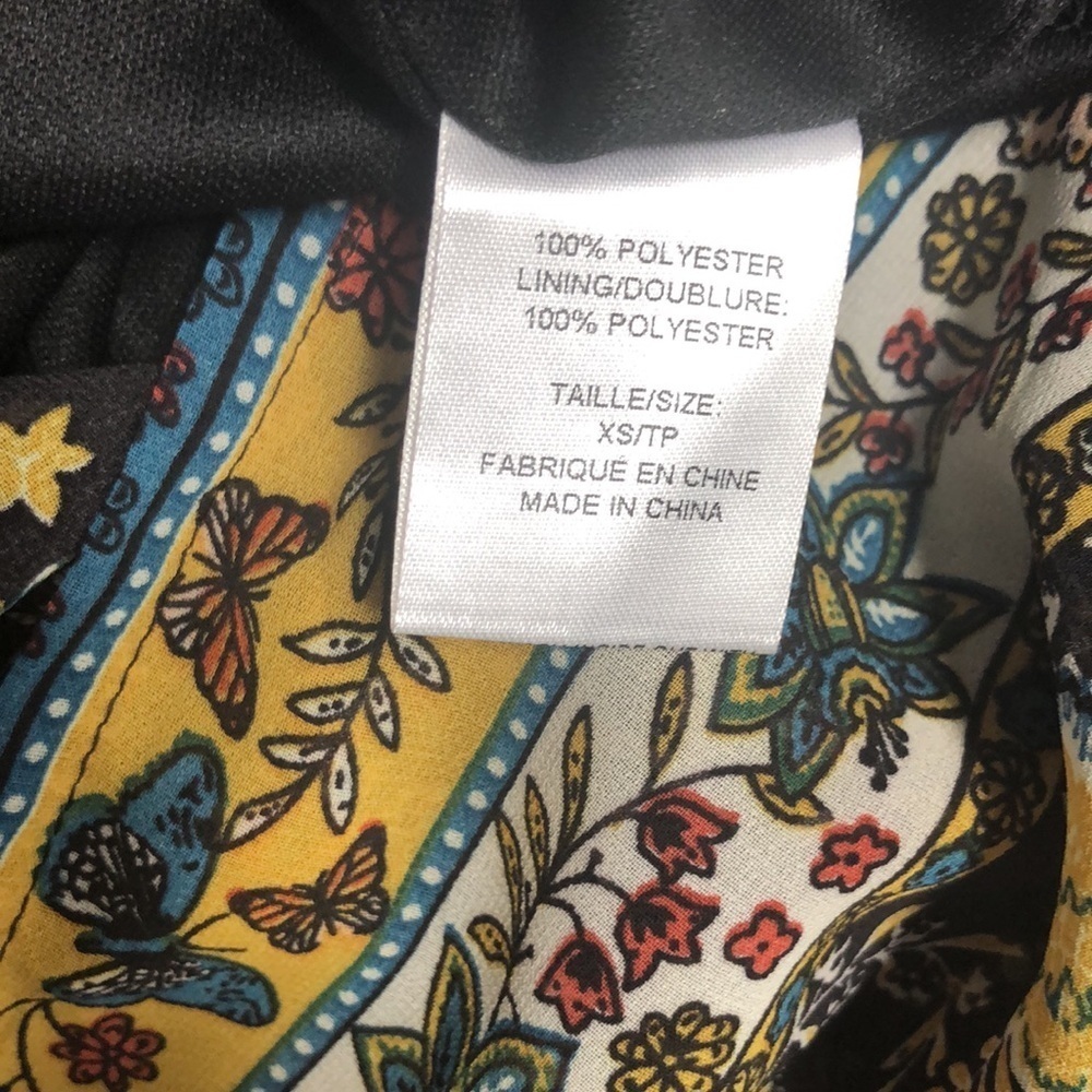 Suzy Shier Floral Print Dress with Sheer Sleeve Detail, Size X small - Picture 10 of 14